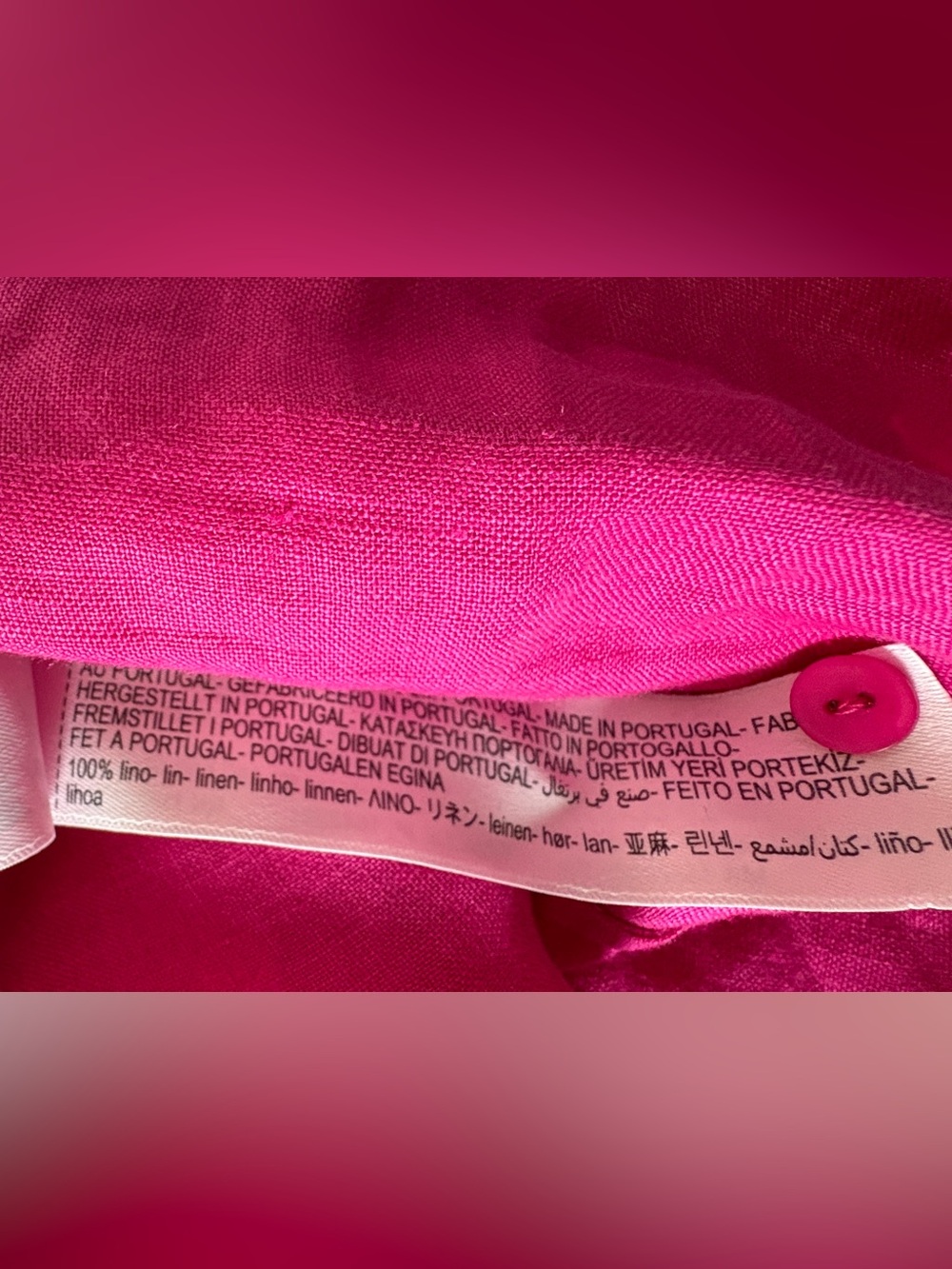 Massimo Dutti Sleeveless Wrap-Style Women’s Top in Fuchsia Pink - Picture 7 of 7